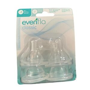 Even Flo Classic Nipple 0+ Months Slow Flow Brand new